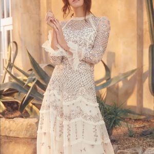 Needle & Thread sold out gown - never worn!